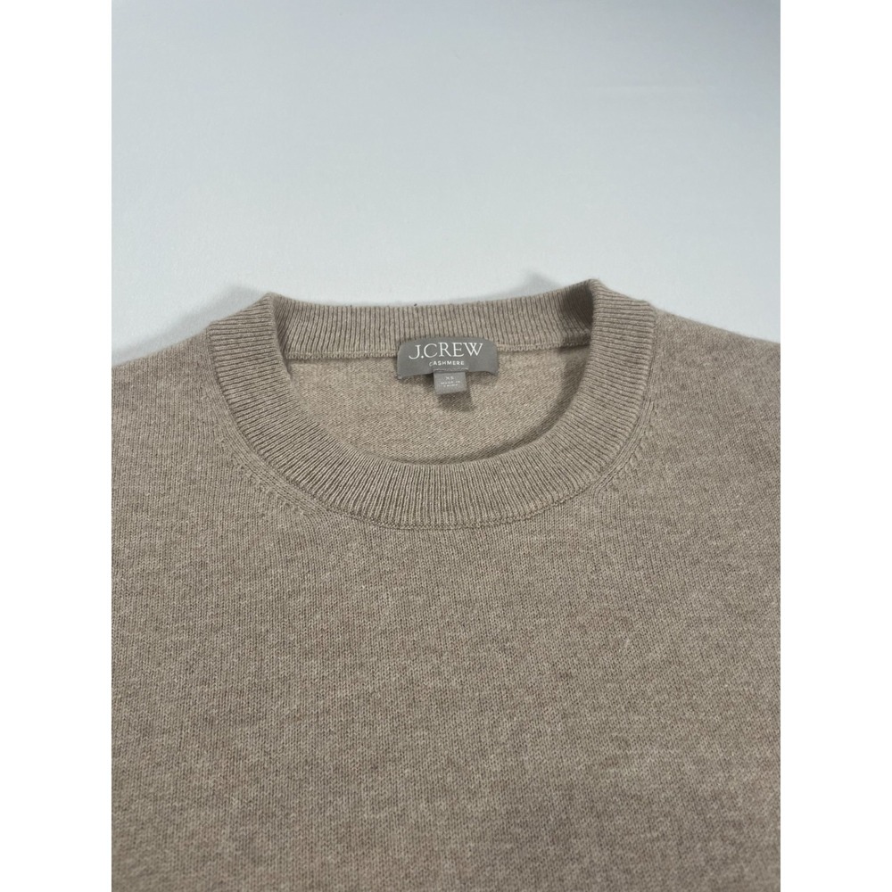 J.Crew Women's Cashmere Relaxed‎ Crewneck Sweater Tan Size XS CB905 - Picture 2 of 10